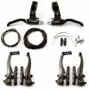 Clarks V-Brake Calipers + Levers Set -Promos Pièces de freins Magasin Clarks V Brake Calipers Levers Set Brake Levers Black NotSet CLK 370 960 CH 5 0