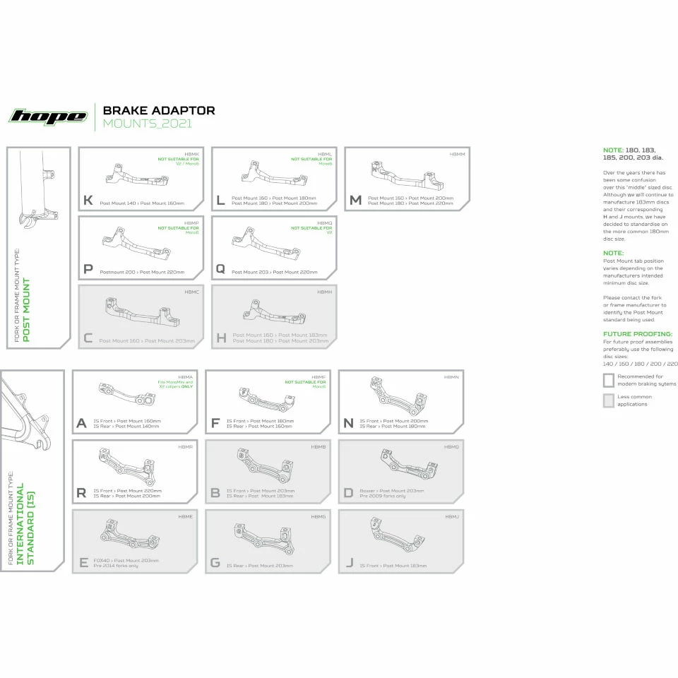 Fixation De Frein à Disque Hope (noire, Option2) 26 Fixation De Frein à Disque Hope (noire, Option2) – Image 24