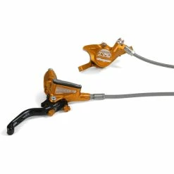 Frein Hope Tech 3 E2 (sans Disque) -Promos Pièces de freins Magasin Hope Tech 3 X2 Brake No Rotor Disc Brake Callipers Orange 2019 T3X2CBFL