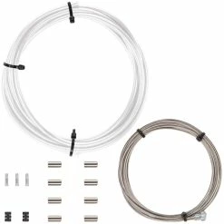 Câbles De Frein LifeLine Essential Shimano/SRAM (route) -Promos Pièces de freins Magasin LifeLine Essential Brake Cable Set Shimano SRAM Road Brake Cables White NotSet 220ST BR WHT