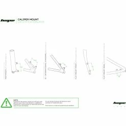 Fixation De Frein à Disque Hope (noire, Option2) 53 Fixation De Frein à Disque Hope (noire, Option2) -Promos Pièces de freins Magasin prod13728 Black NE 06